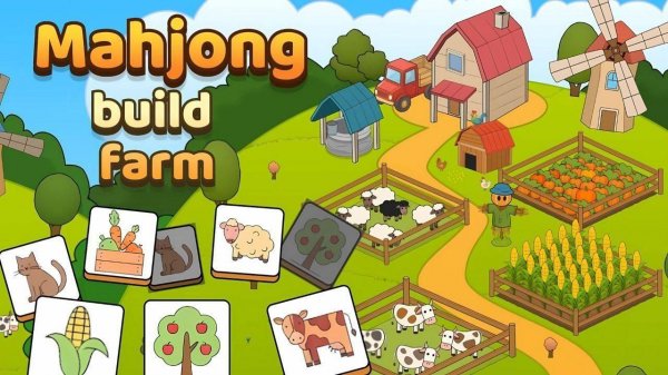 Mahjong Build Farm Online Game