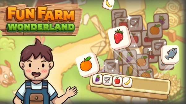 Fun Farm Wonderland: Cute Matching 3 Puzzle Game