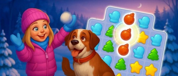 Magic Christmas Tree Match-3 Puzzle Game Online
