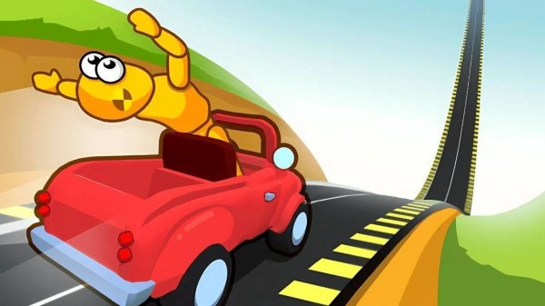 Downhill Car Ride: Crash Test - Physics Adventure Game
