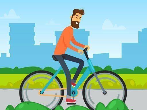 Family Bike Ride In Park Match 3 Online Game