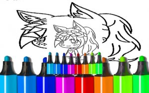 Anime Wolf Girl Coloring Pages - Free Coloring Book Game