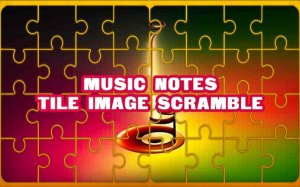 Music Notes Tile Image Scramble Puzzle Slider