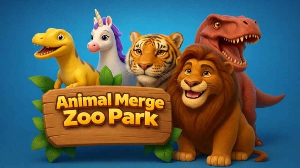 Animal Merge Zoo Park Online Game